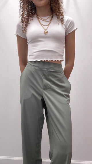 Straight Trousers Stone