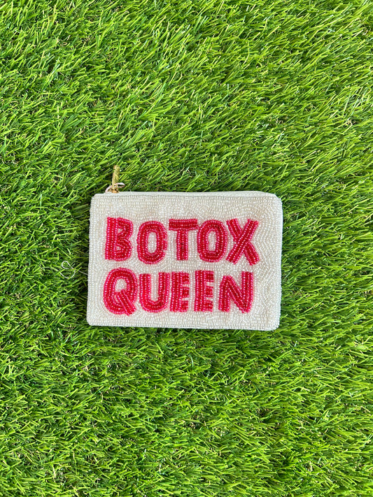Botox Queen Beaded Coin Purse