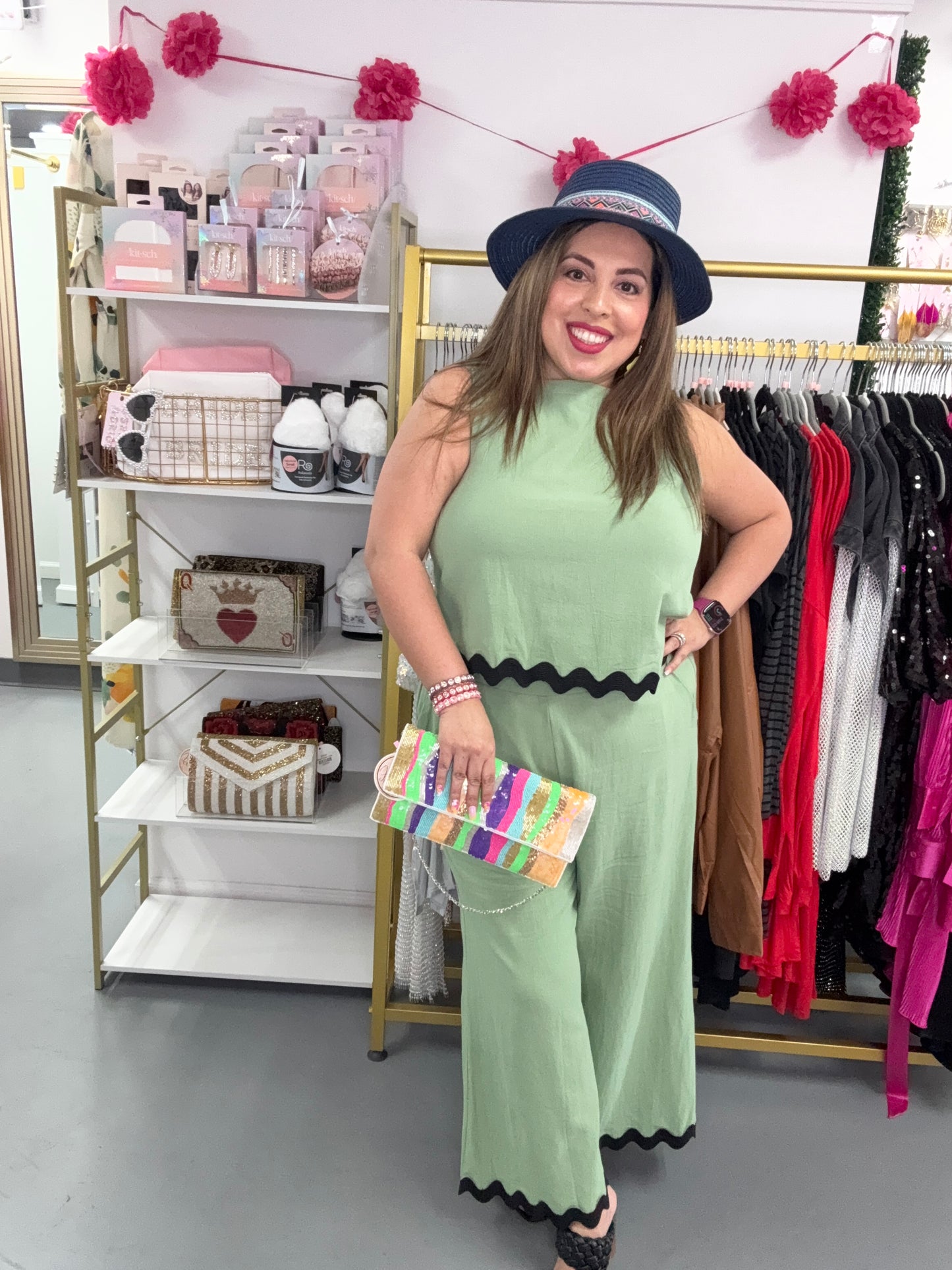 Day Trip Sleeveless Set Green