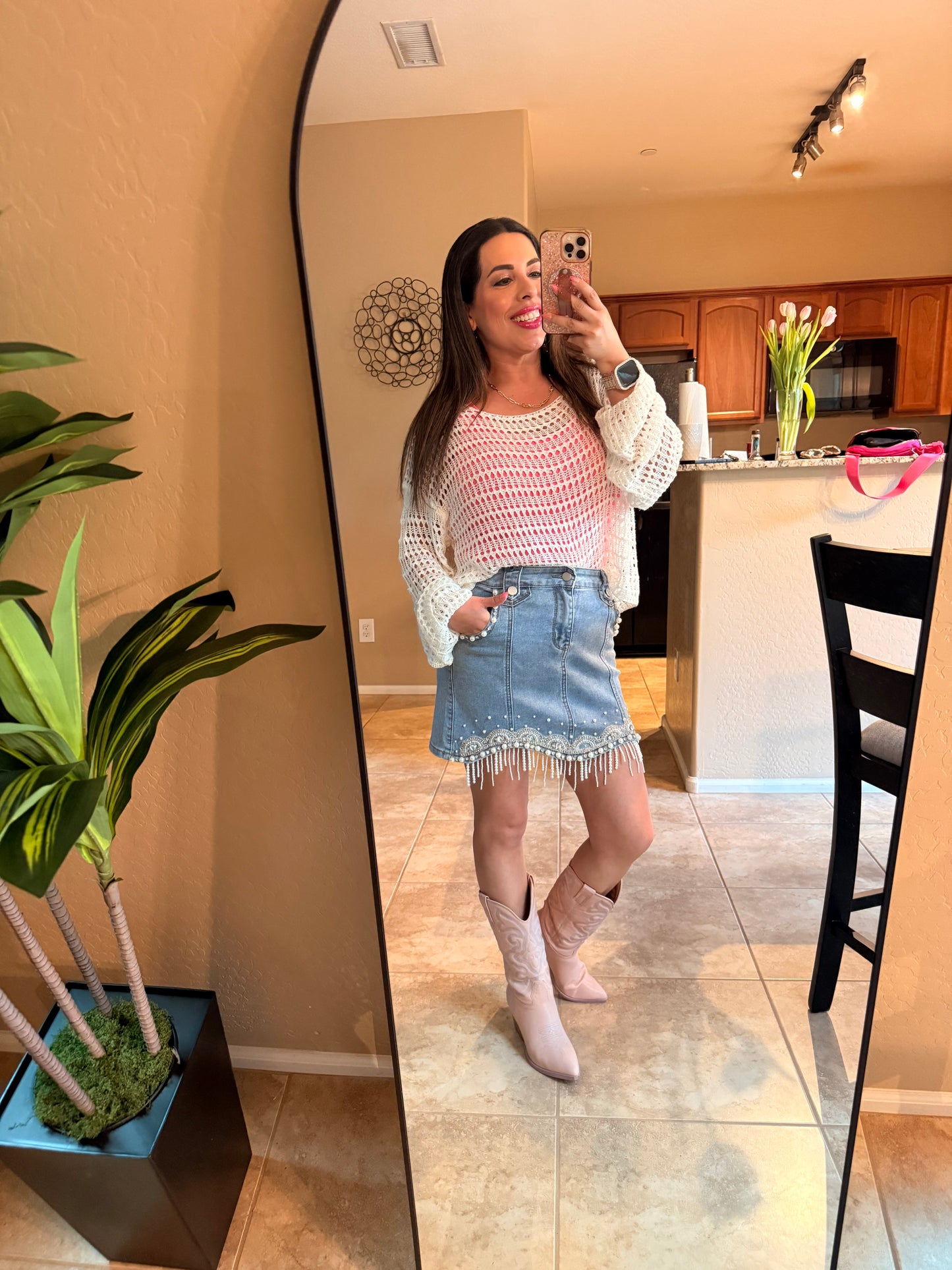Blush Belle Western Boot
