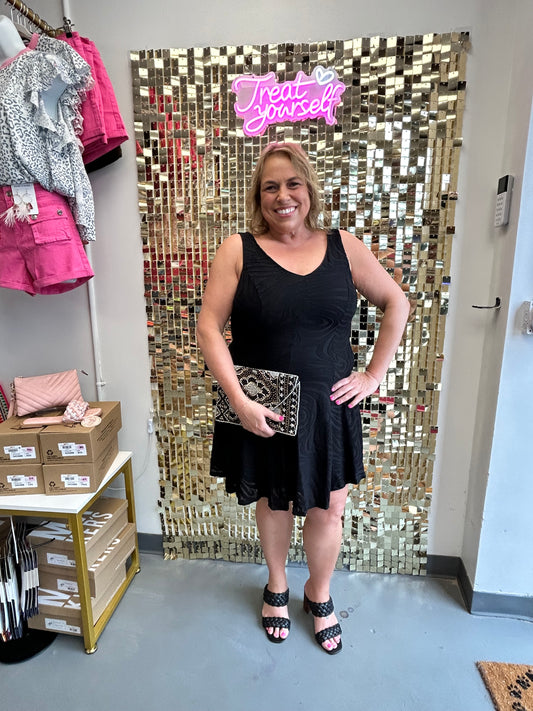 Curvy Tank Dress Black