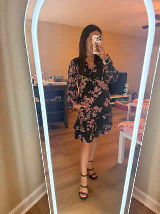 SPECIAL ORDER - Ruffle Dress Veranda Floral Vine