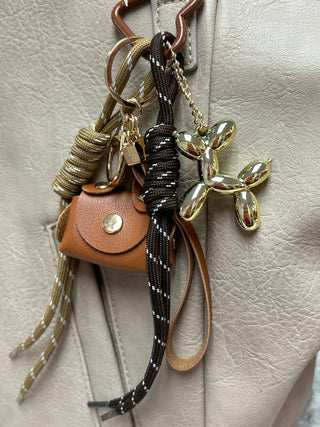 Bag Charm Rope Brown
