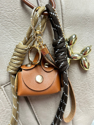 Bag Charm Rope Brown