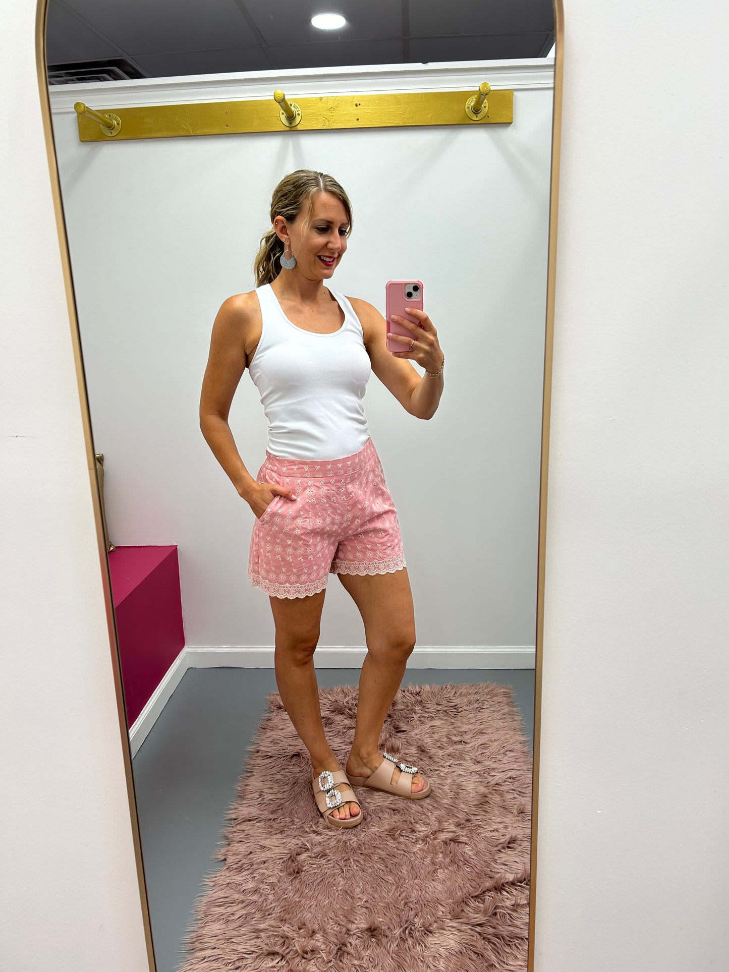 Eyelet Shorts