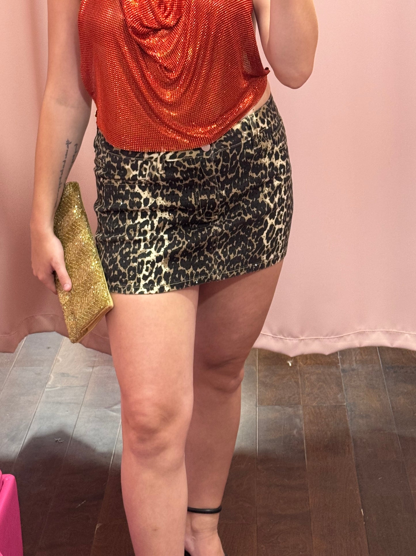 Wild Escape Bling Mini Skirt