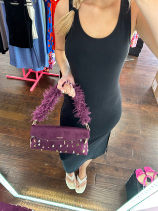 Sugar Talk Clutch Plum