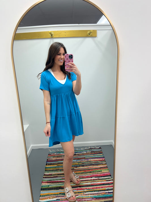 Everyday Dress Bright Blue