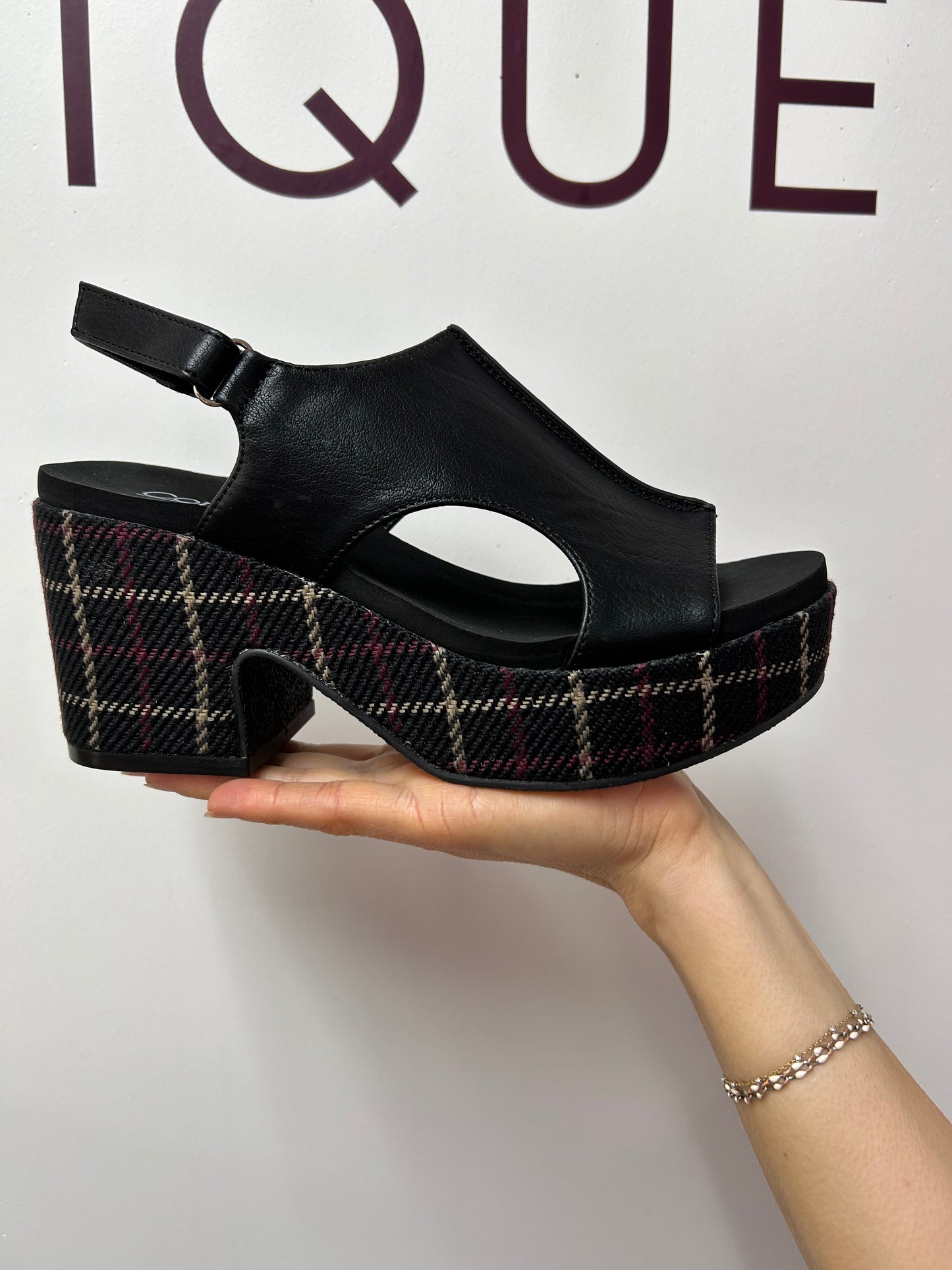 The Plaid Chic Wedge