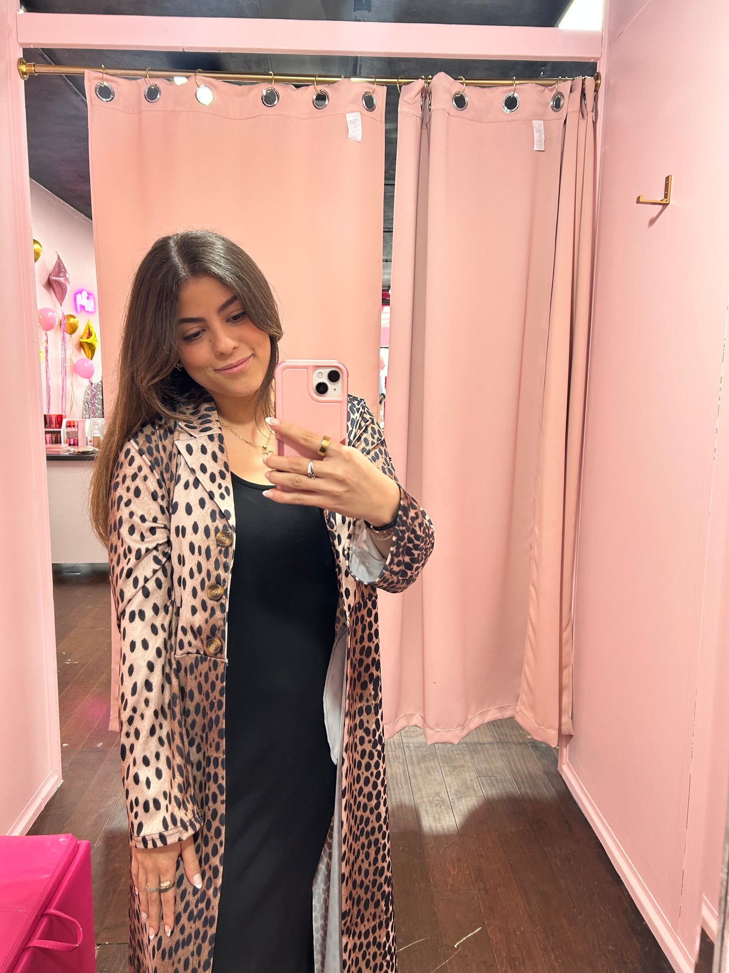 Leopard Long Cardigan Jacket