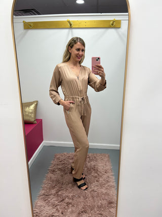 Front Zipper Jumpsuit