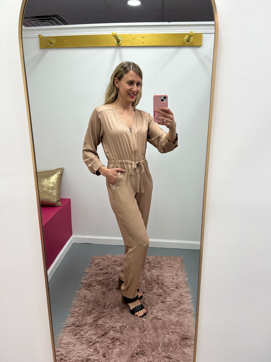 Front Zipper Jumpsuit