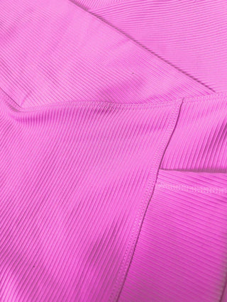 Max Sculpt Ribbed Leggings Pink