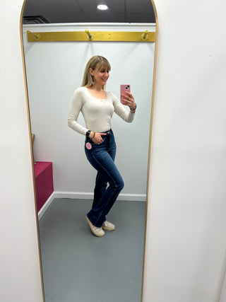 Hi Rise Bootcut Jeans