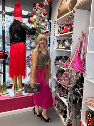 Pink Midi Skirt