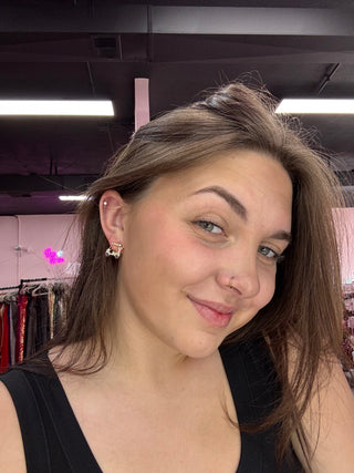 Pave Golf Cart Stud Earrings