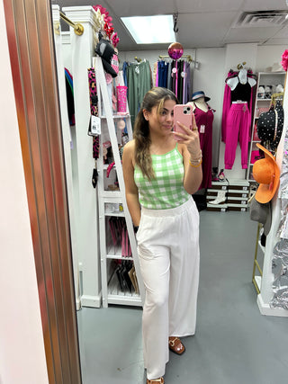 Green Checkered Tank