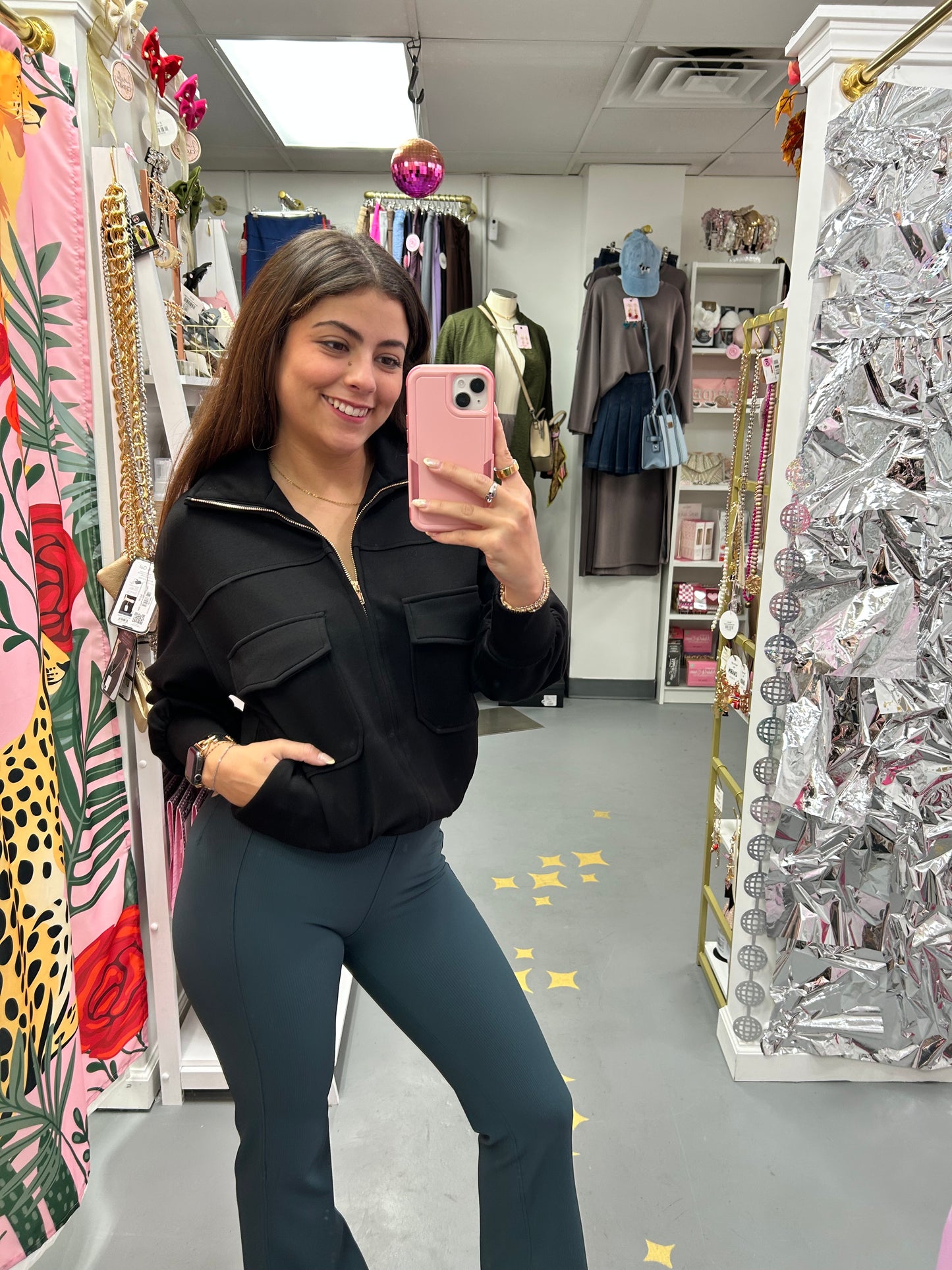 Pintuck Leggings Green