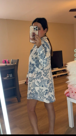 SPECIAL ORDER - Sleep Shirt Garden Toile