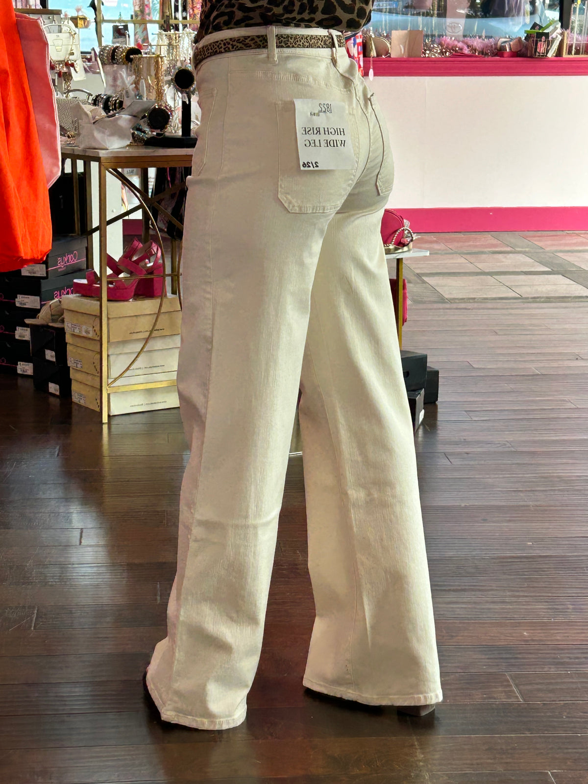 32" Luxe Wide Leg Jean Vanilla