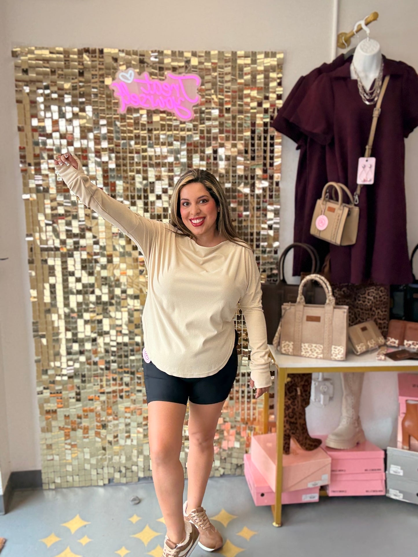 Off-Duty Slouchy Sweatshirt Vanilla Sugar