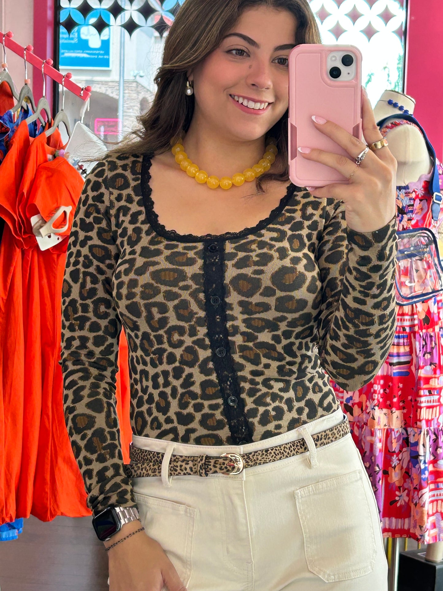 Cheetah Chic Long Sleeve Top