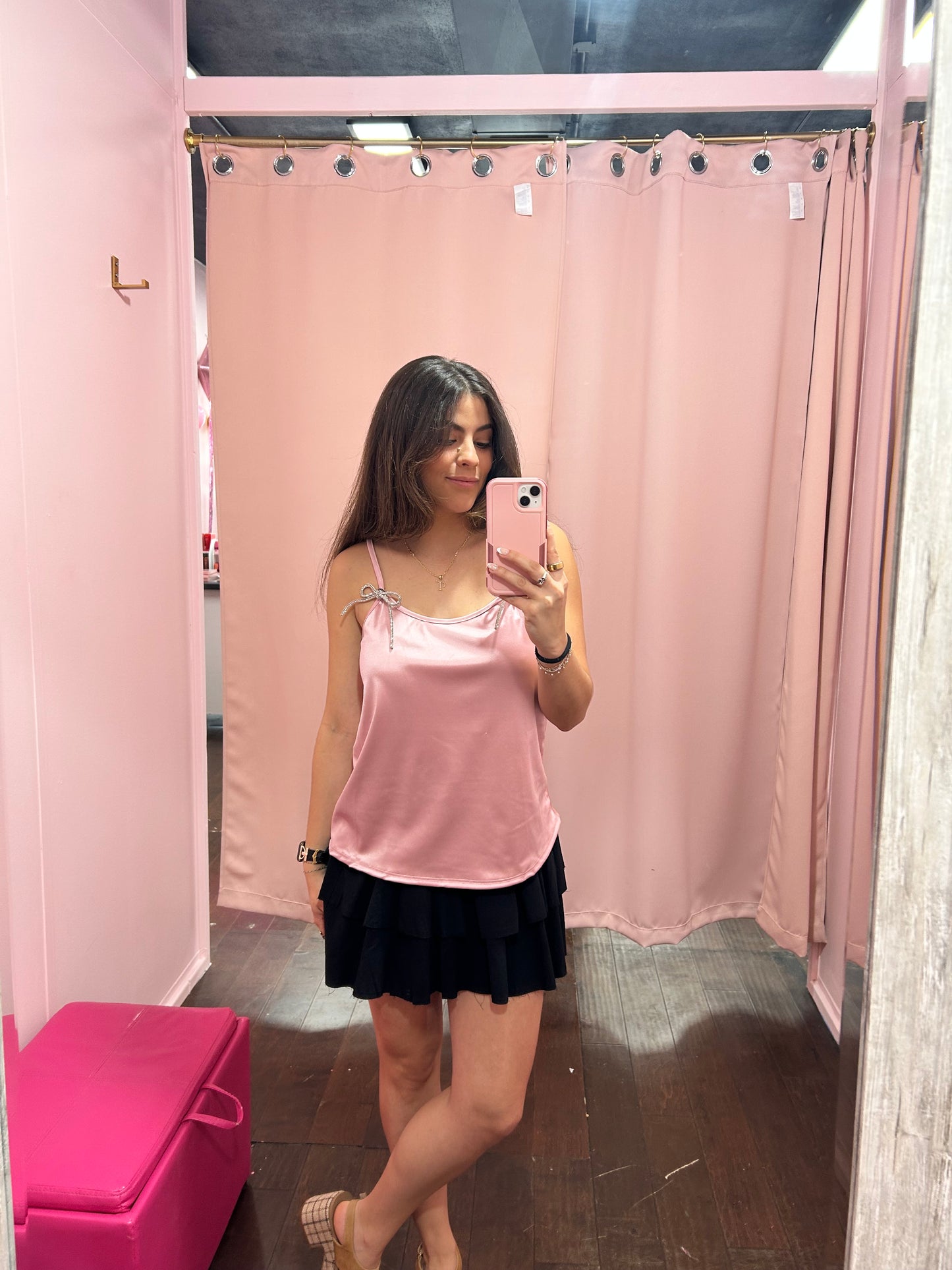 Rosé Ribbon Cami