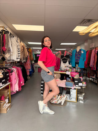 Half Zip Polo Pink