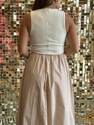 Crop Top Double Lined Cream