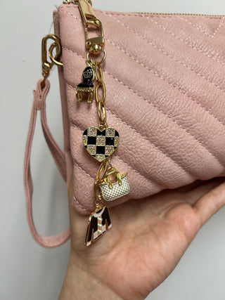 Bag Charms Black White