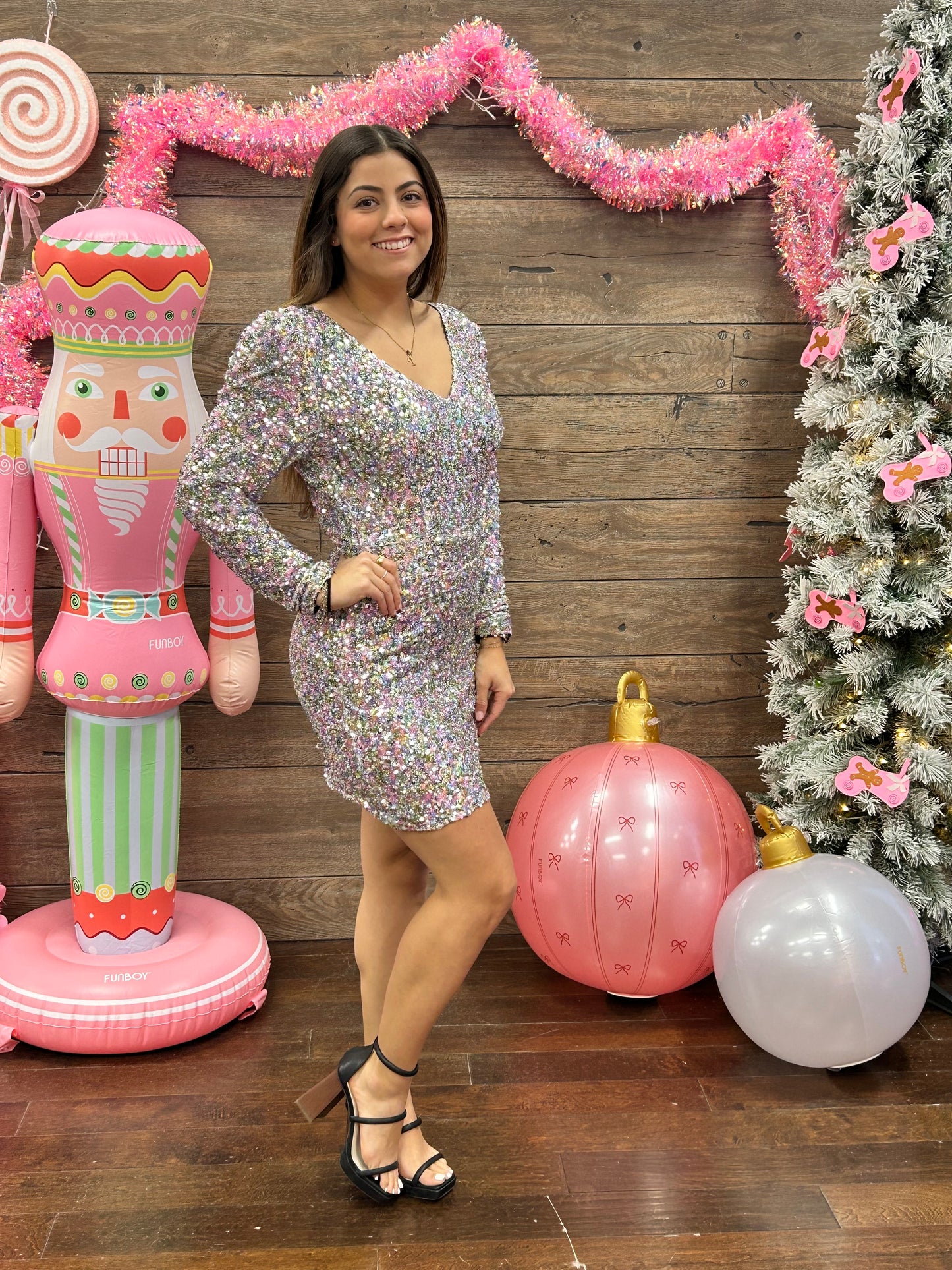 Sequin Mini Dress Multi