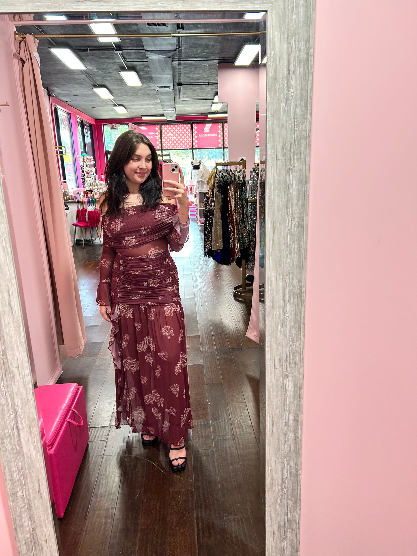 Midnight Garden Maxi Dress