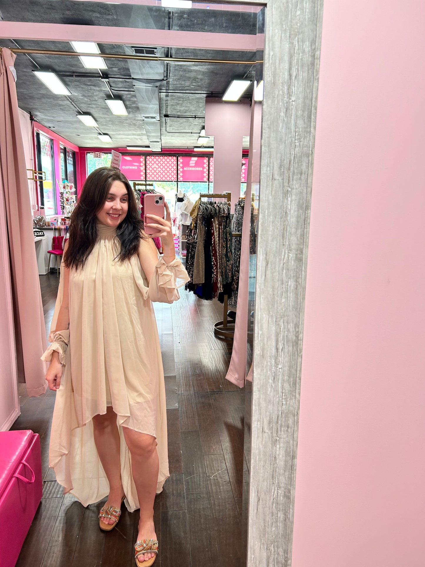 Golden Hour Hi-Low Dress