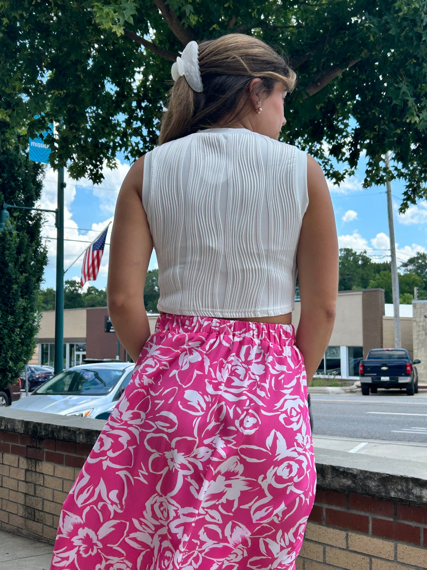 Wavy Cropped Tank