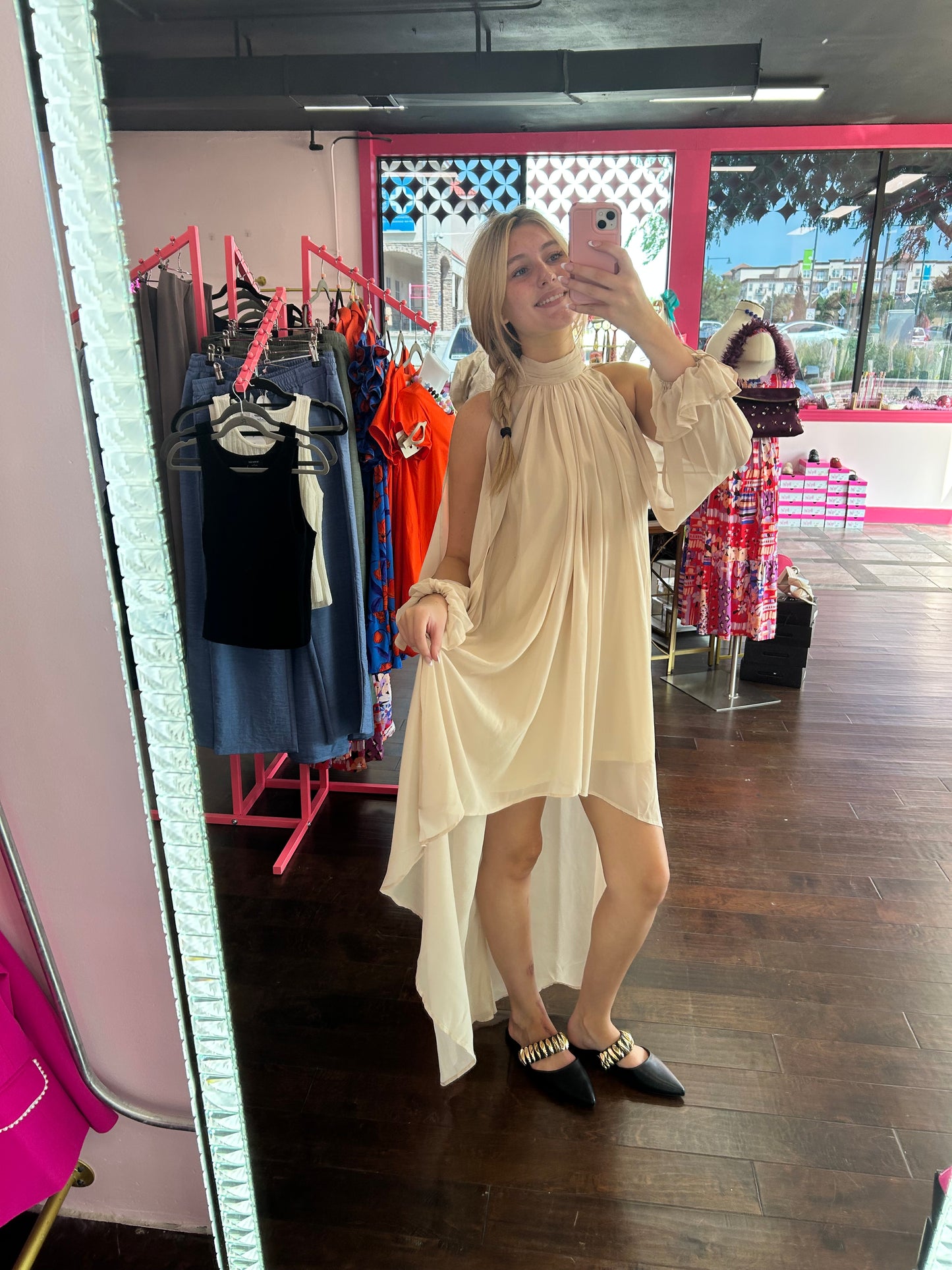 Golden Hour Hi-Low Dress