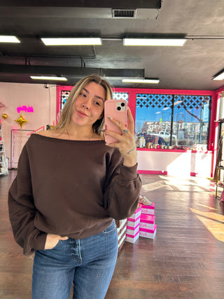 Off The Shoulder Sweatshirt