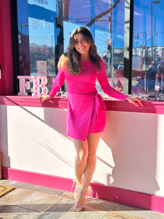 Sweetheart Wrap Dress