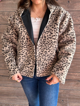 Reversible Luxe Leopard Jacket