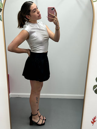 Glow Getter Top Silver