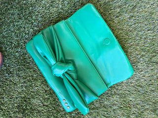 Bow Clutch Crossbody Bag Green