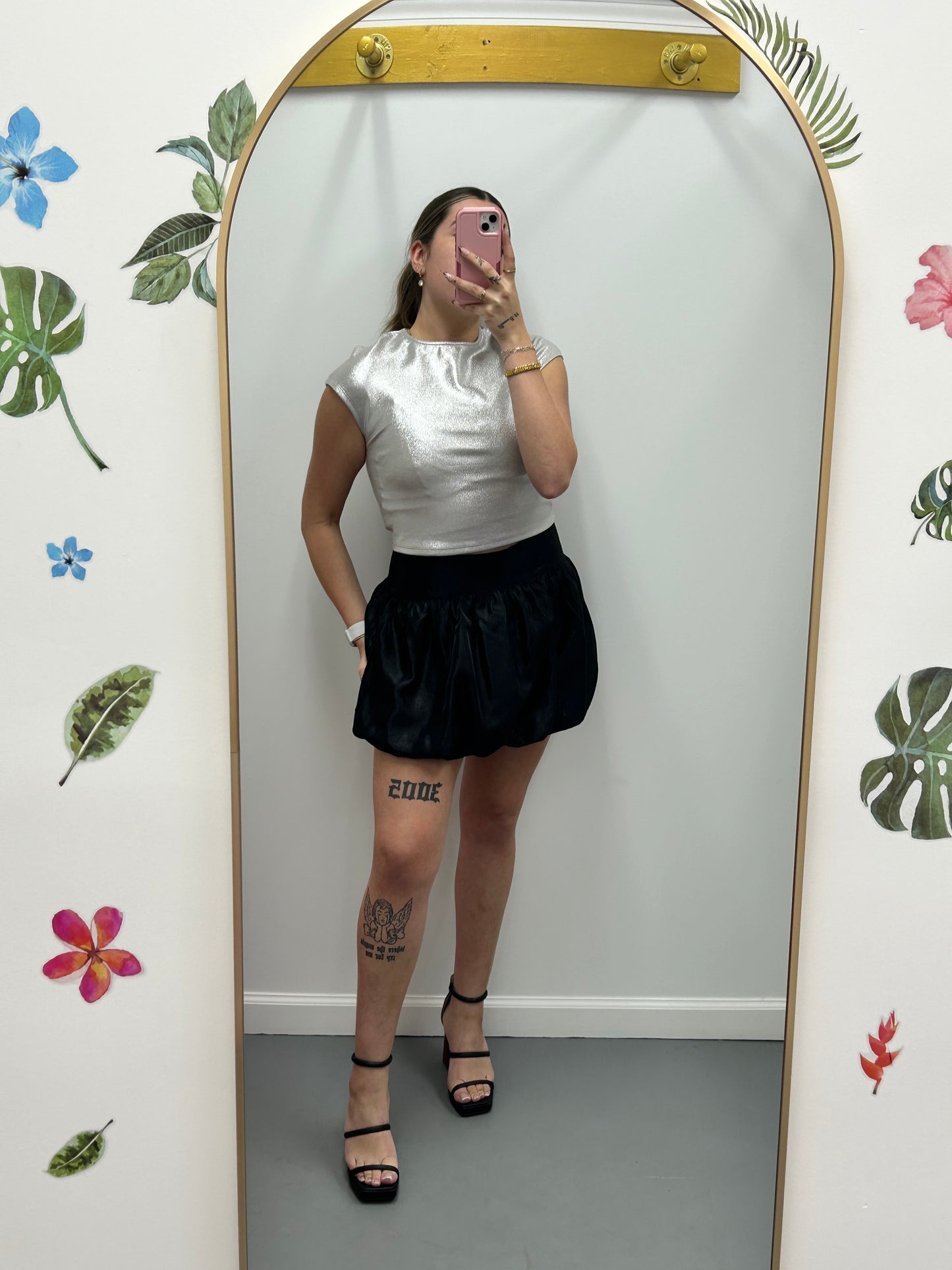 Glow Getter Top Silver