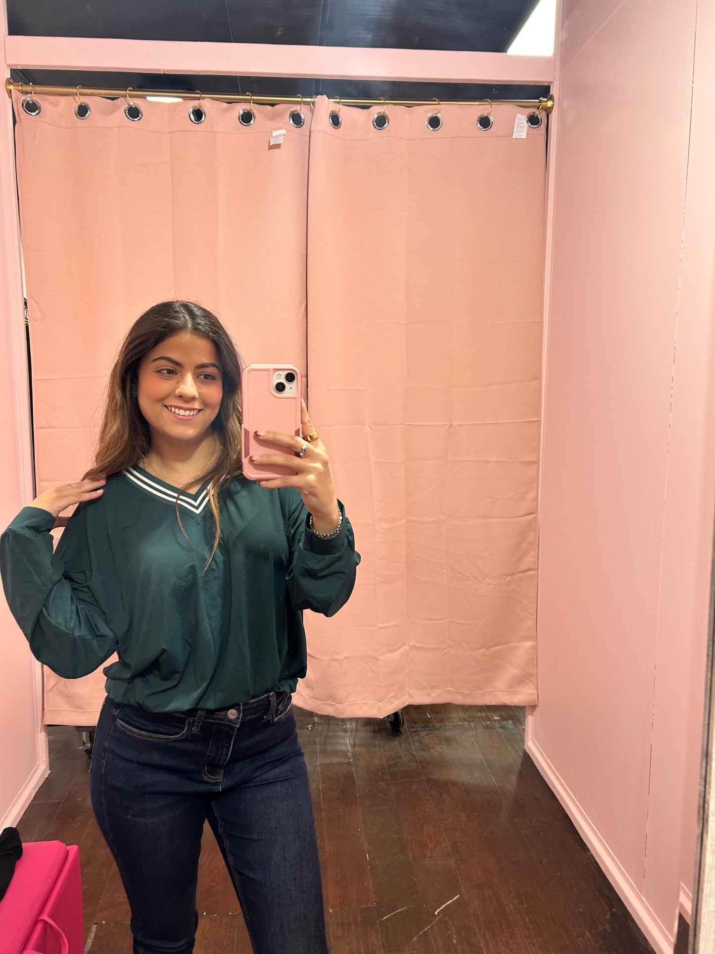 Varsity Top Midnight Green