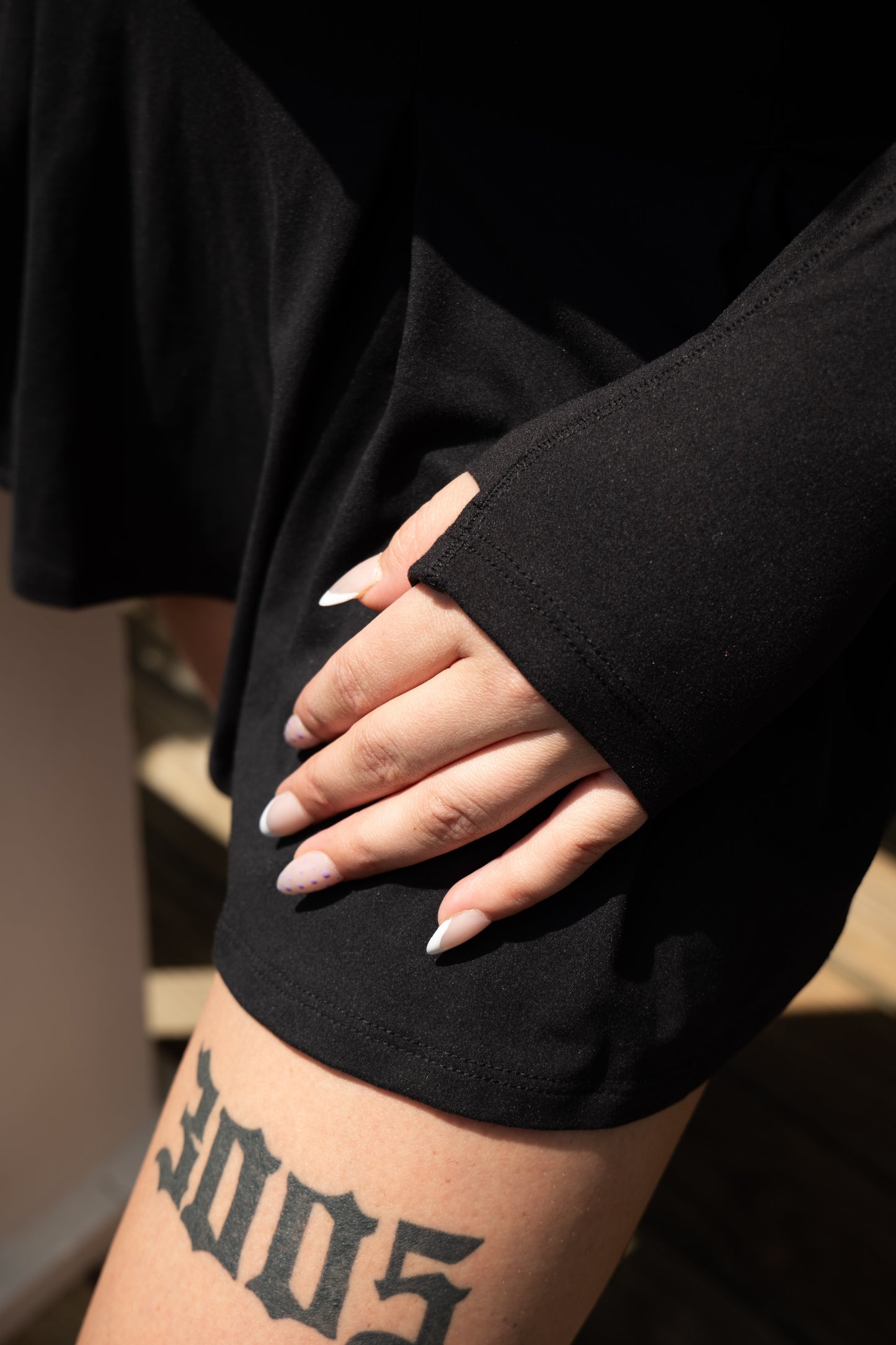 Cropped Half Zip Jacket Black