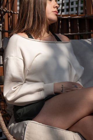 Off The Shoulder Sweatshirt