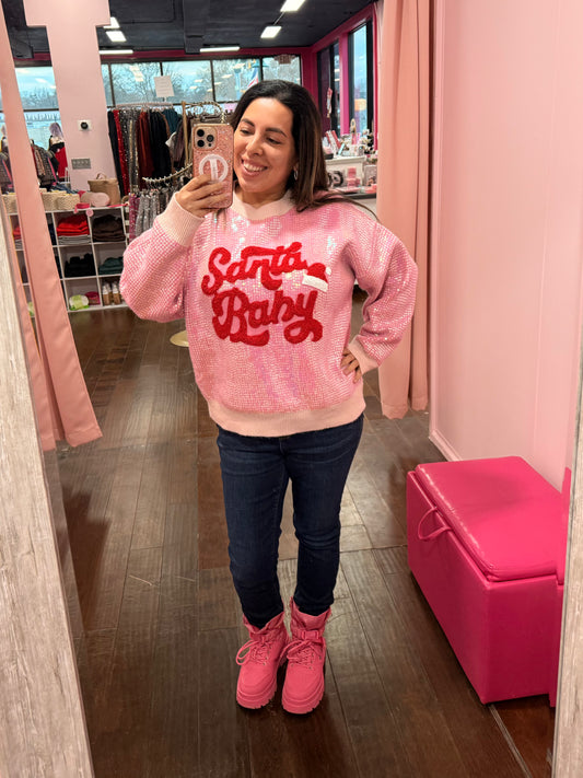 Santa B@by Sequin Sweater