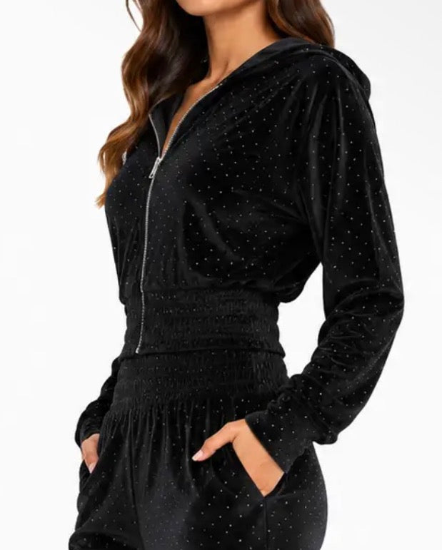 All Eyes on Me Velvet Sparkle Jacket