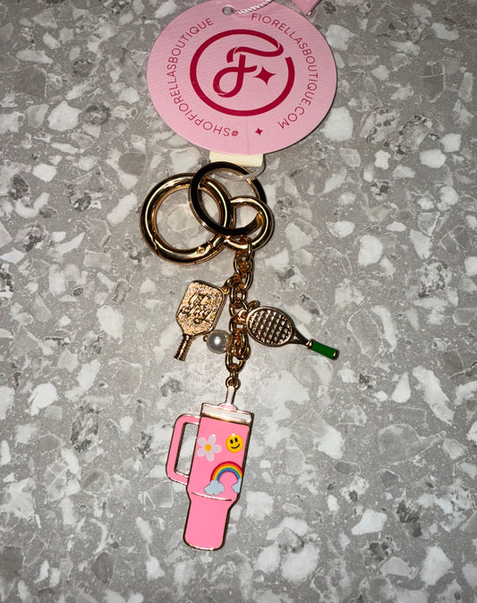 Pickleball Keychain Charms