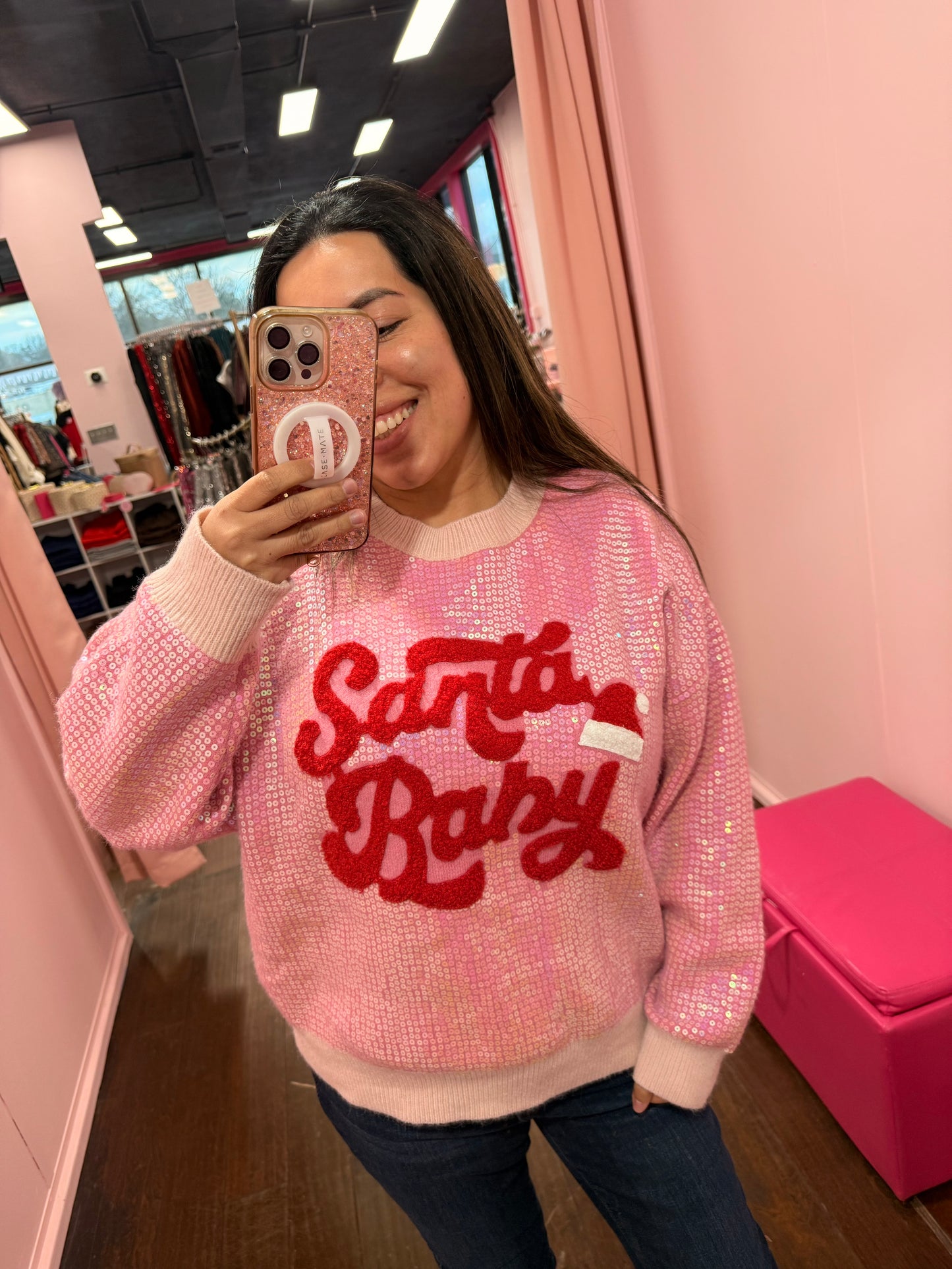 Santa B@by Sequin Sweater