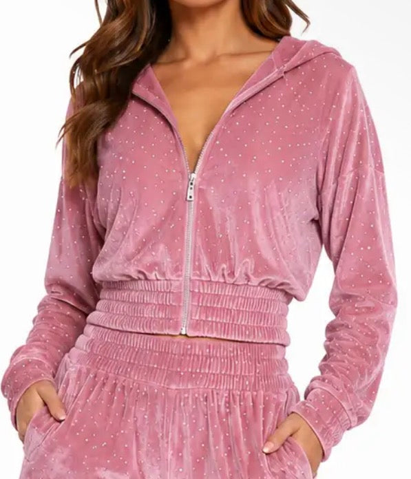 All Eyes on Me Velvet Sparkle Jacket