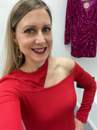LS Cut Out Top Red
